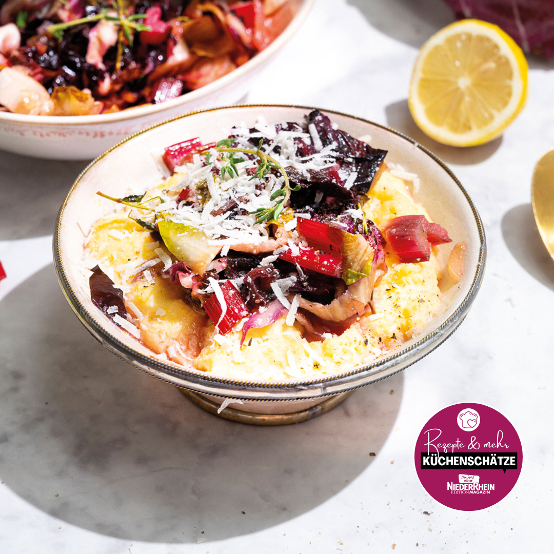 Polenta mit Radicchio, Mangold und Chicorée